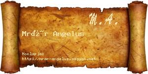 Mrár Angelus névjegykártya